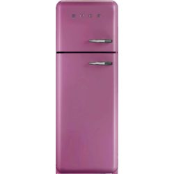 Smeg FAB30LFP 60cm 'Retro Style' Fridge Freezer in Pink with Left Hand Hinge